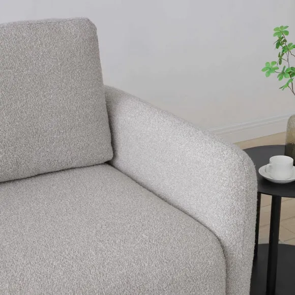 Finty Soft Boucle Corner Sofa Bed 5