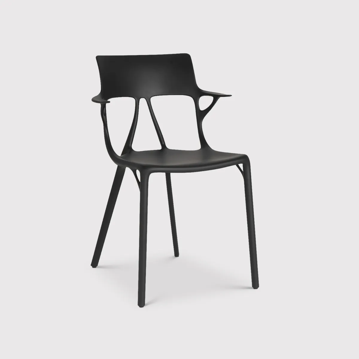 Kartell Ai Dining Chair, Black Plastic | Barker & Stonehouse 2