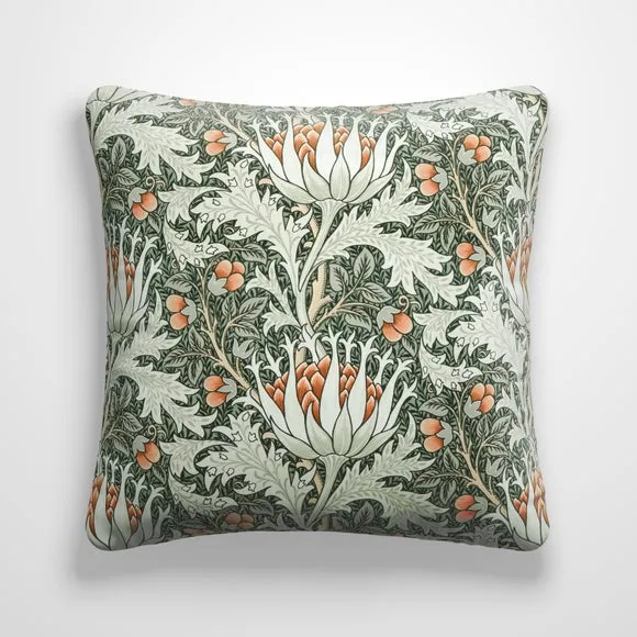 William Morris At Home Artichoke Velvet Made to Order Cushion Cover 2