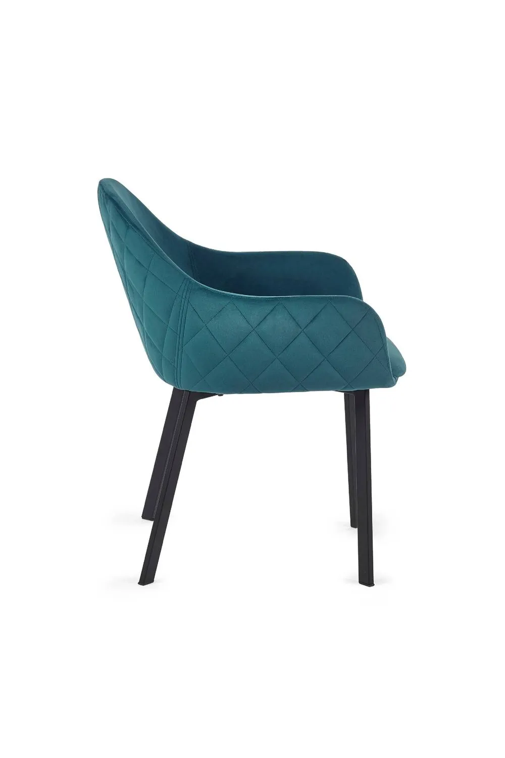 Julian Bowen Lima Upholstered Dining Chair (Set of 2) in Teal 6