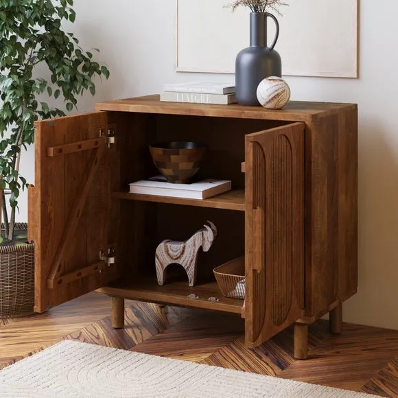 Khari 2 Door Small Sideboard, Mango Wood 2