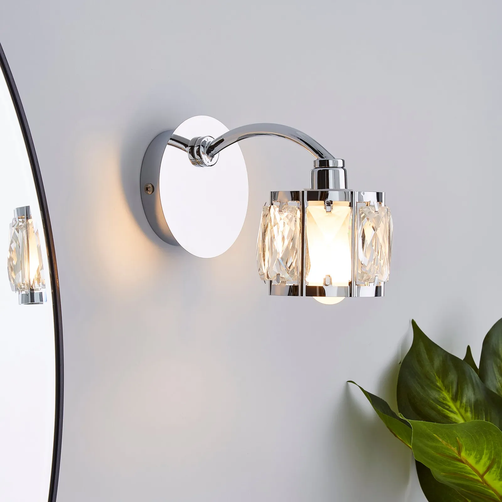 Kylie Bathroom Wall Light Chrome