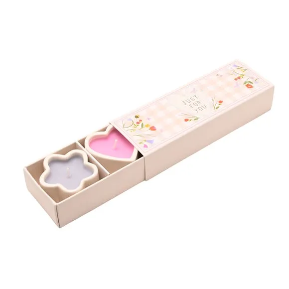 Love Life Just For You Set of 3 Lychee & Raspberry Mini Candles 3