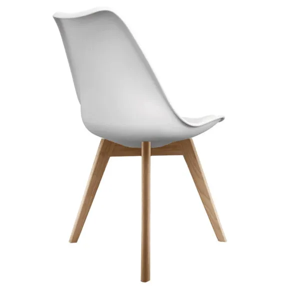 Fusion Living Soho Plastic Dining Chair with Squared Legs 5