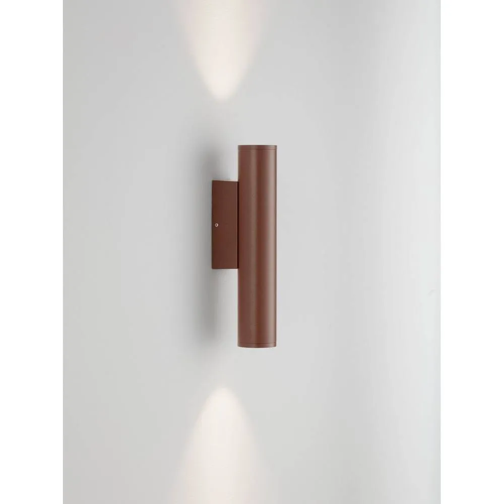 Netlighting Torrin Outdoor Up Down Wall Lamp Corten LED 6W 480lm IP65 3000K in Brown 2