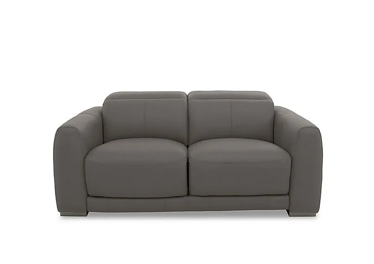 Edison Leather 2 Seater Sofa - Elephant