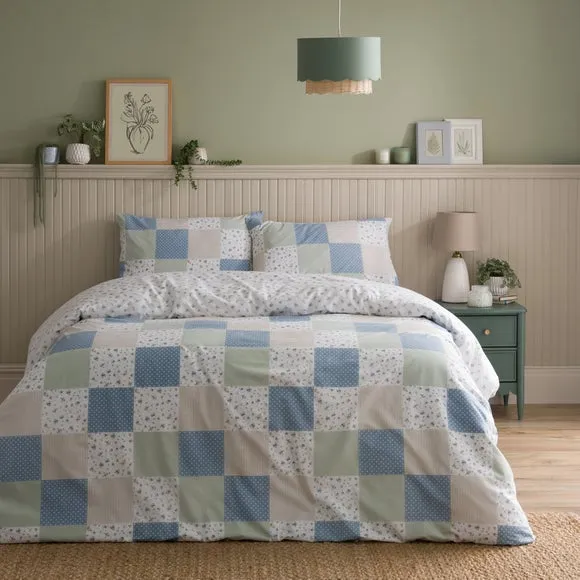 Ditsy Patchwork Duvet Cover and Pillowcase Set 1