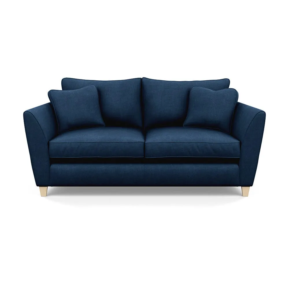 Heal's Torino 3 Seater Sofa Capelo Linen-Cotton Inkspot Natural Feet 1