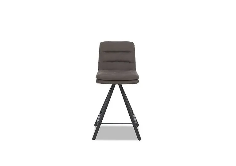 Njord Fabric Swivel Bar Stool - Anthracite