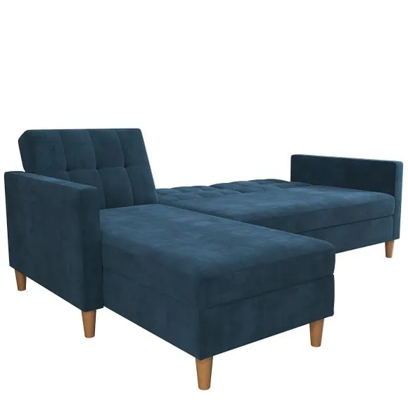 Hartford Chenille Corner Double Sofa Bed 4