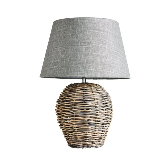 Lari Split Weave Wicker Table Lamp 5