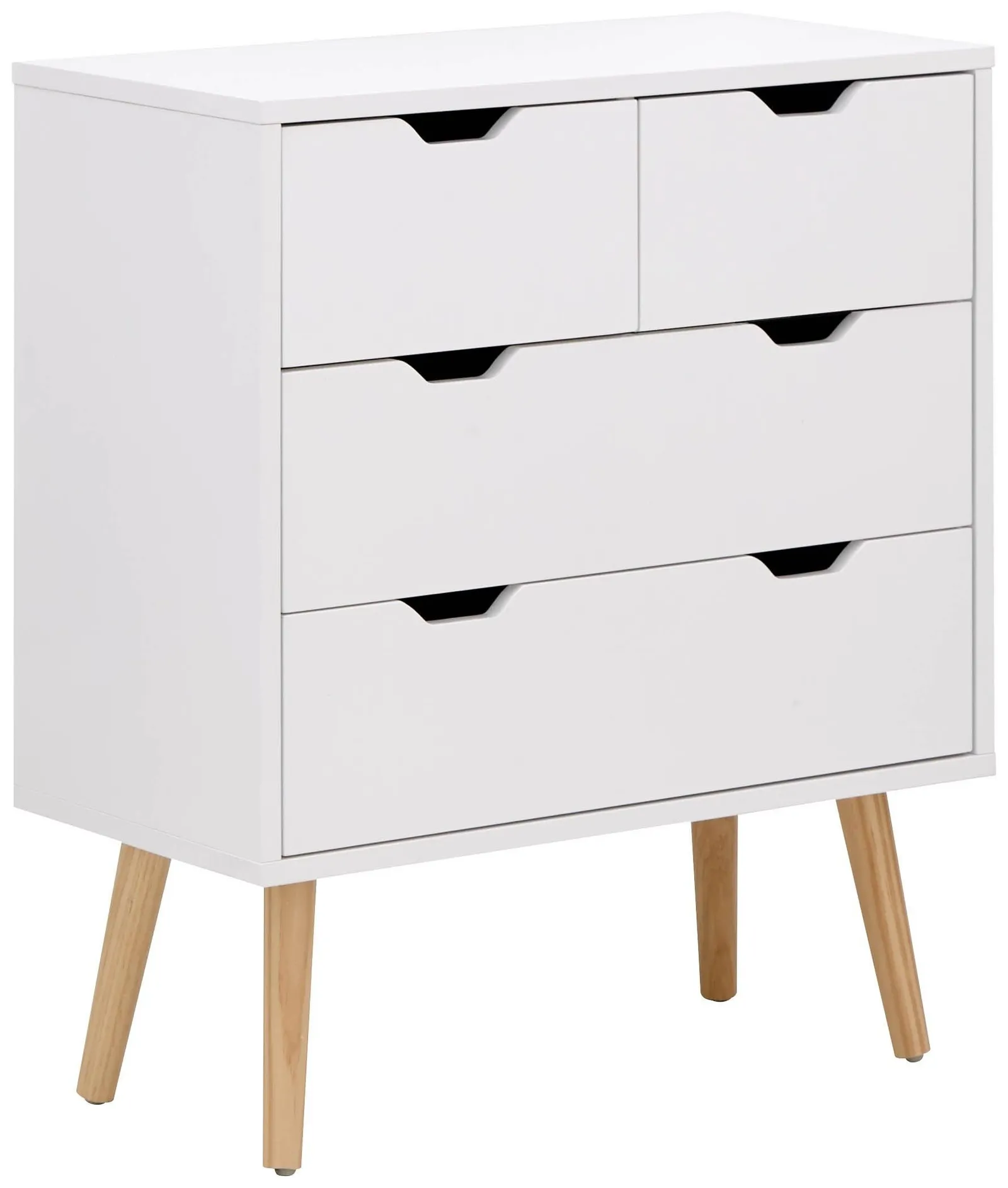 GFW Nyborg 2+2 Drawer Chest in White 2