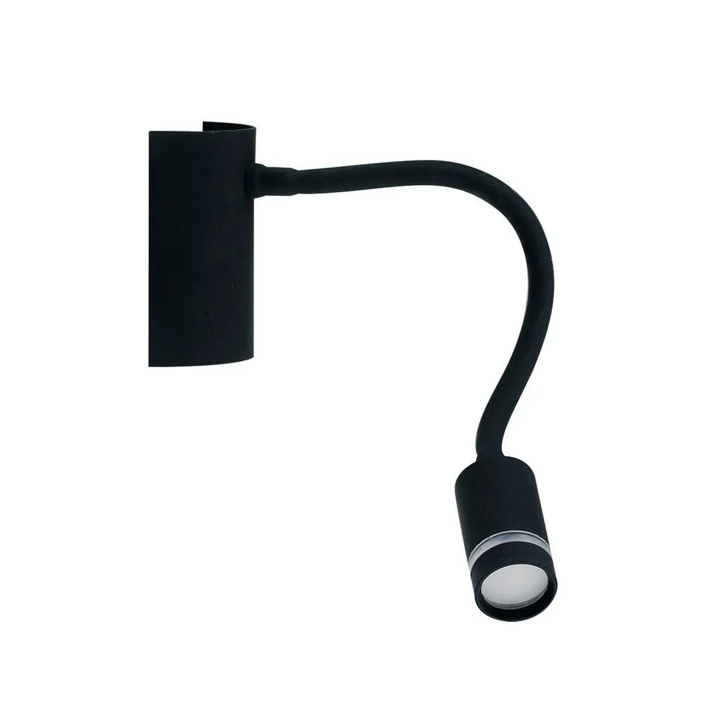 Netlighting KEPLER Reading Light Black 100lm 3000K 6x9x32cm