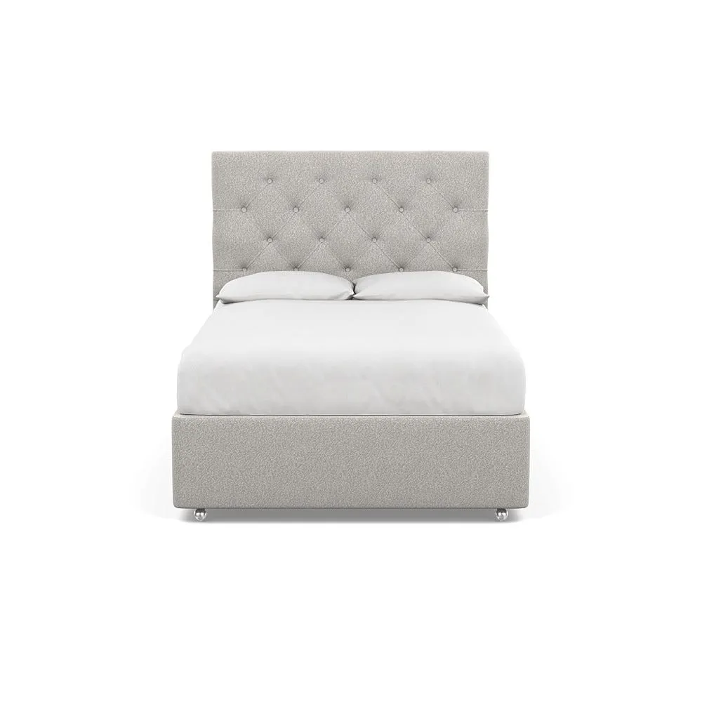 Heal's Balmoral Headboard Double Chunky Boucle Ecru 1