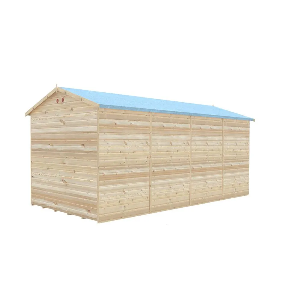 Shires Mayfield 16 x 8 Summerhouse - Wood - L239 x W476 x H229 cm in Light Brown 5