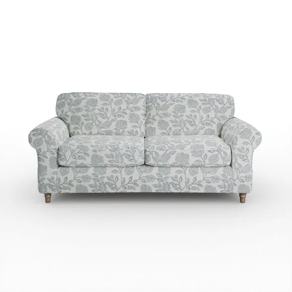 Flori Woven Floral Fabric 3 Seater Sofa 6