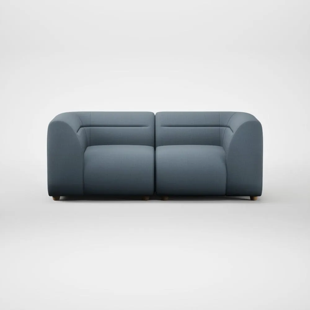Heal's Lilli 2 Seater Sofa Smart Cotton Linen Celestial Natural Feet 2
