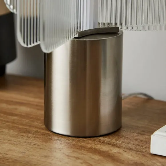 Milan Ribbed Touch Dimmable LED Table Lamp 4