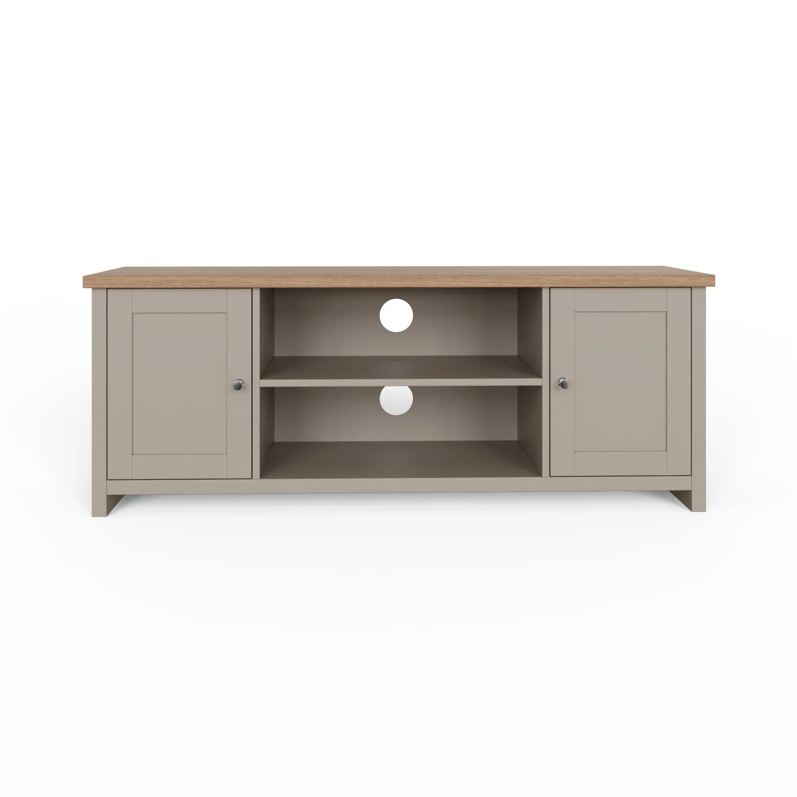 GFW Lancaster Large TV Cabinet in Grey 5