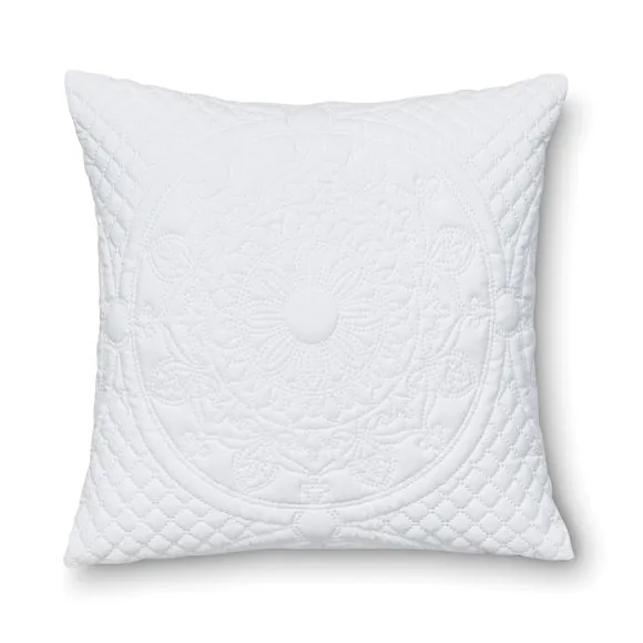 Mandalay White Square Cushion 2