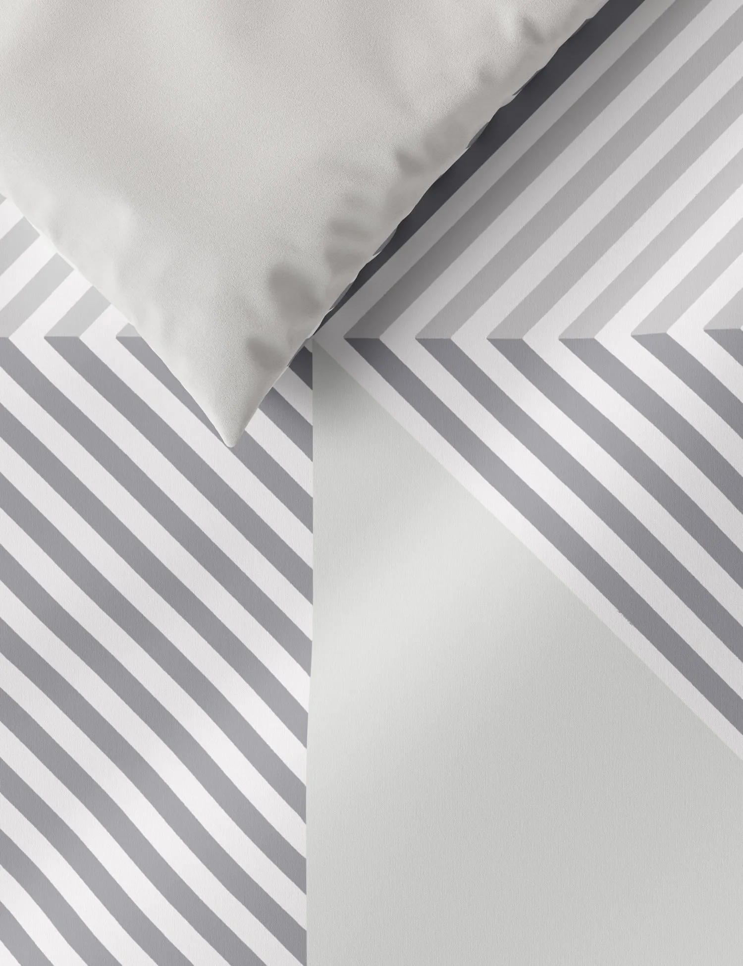 M&S Cotton Mix Geometric Bedding Set with Fitted Sheet