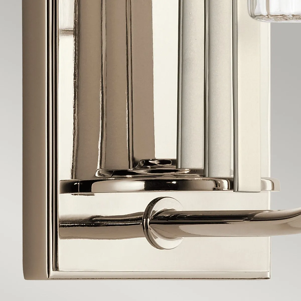 Netlighting Kichler Kimrose Wall Lamp Polished Nickel in Grey 4
