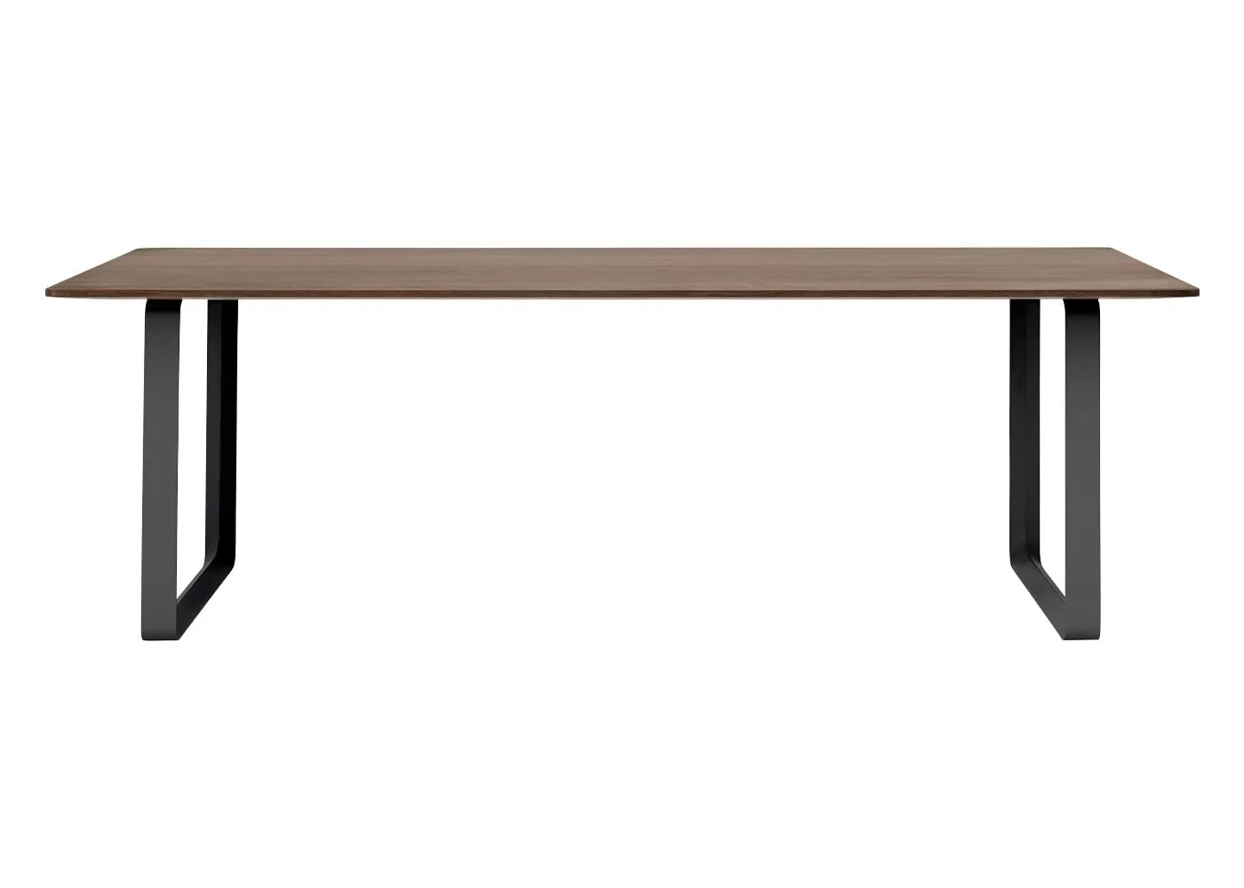 Muuto 70/70 Table 225 x 90cm in Smoked Oak with Black Legs 1