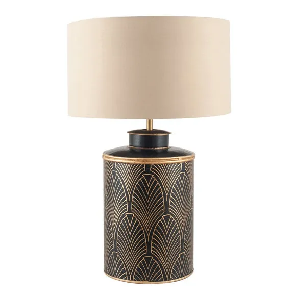 Pacific Lifestyle Deco Geo Table Lamp Black 2