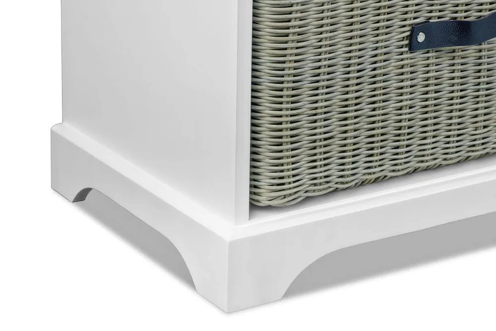 Statement Furniture Tetbury 9 Drawer Storage Unit - White with Grey Extra-Strong Baskets 4