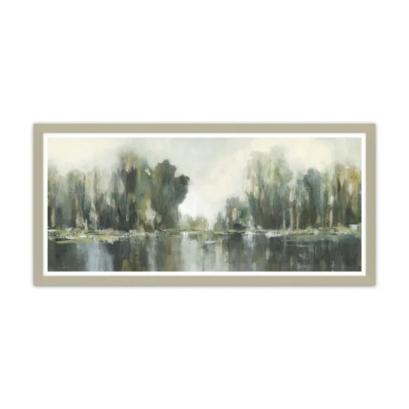 Verdant Treeline Framed Print 2
