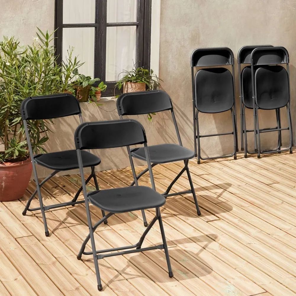 sweeek Set of 6 folding event chairs in Dark Grey 6