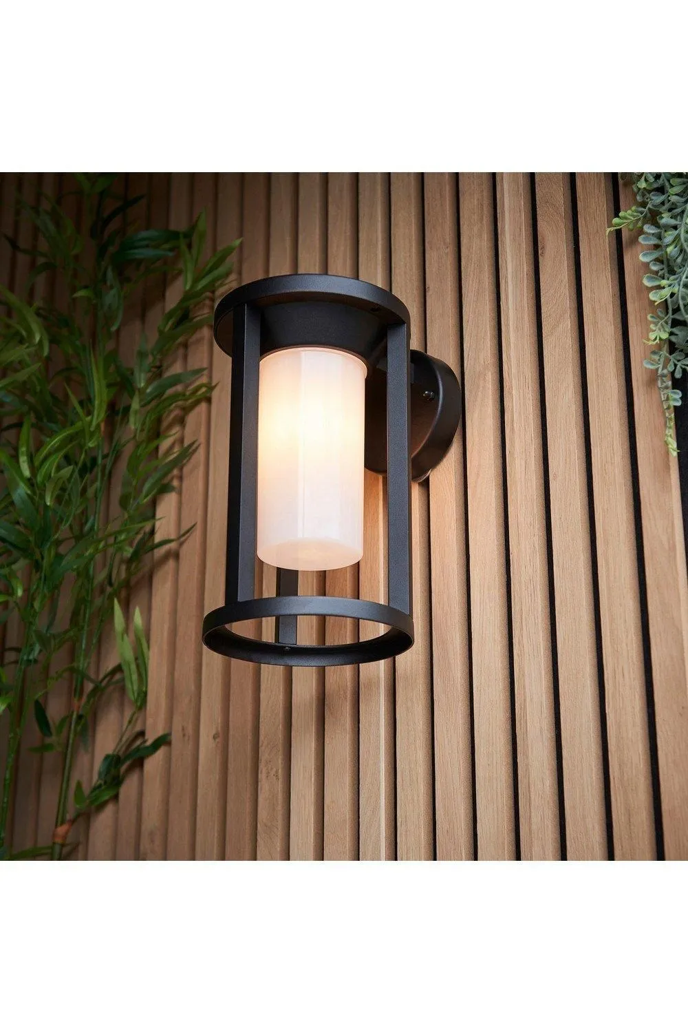 Netlighting Braden Modern Exterior Wall Light Textured Black IP44 5