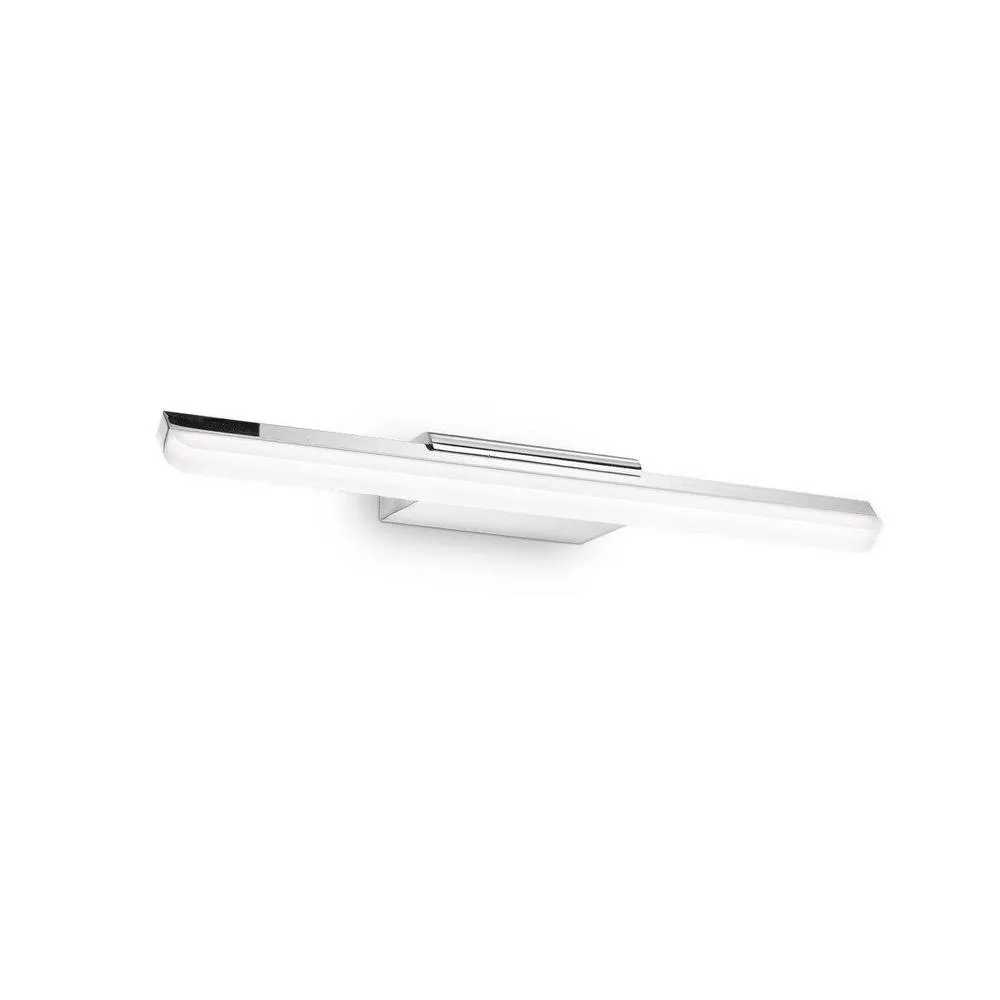 Netlighting Riflesso LED Large Bathroom Over Mirror Lamps Chrome in Grey