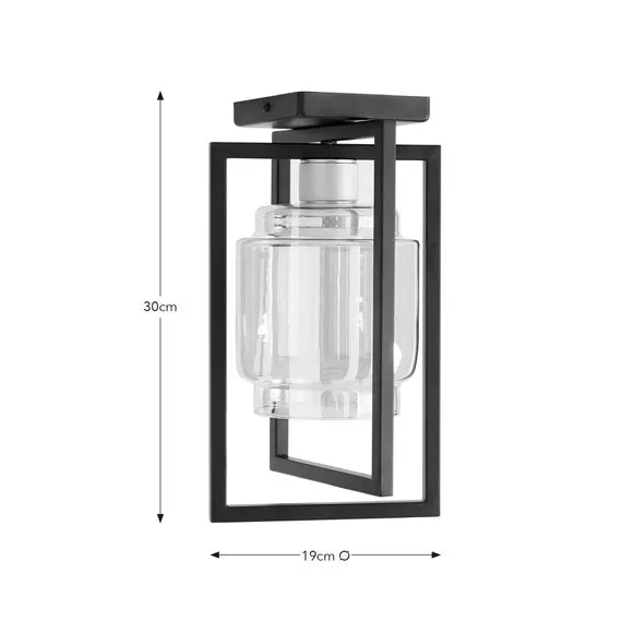 Seattle Industrial Flush Ceiling Light 6