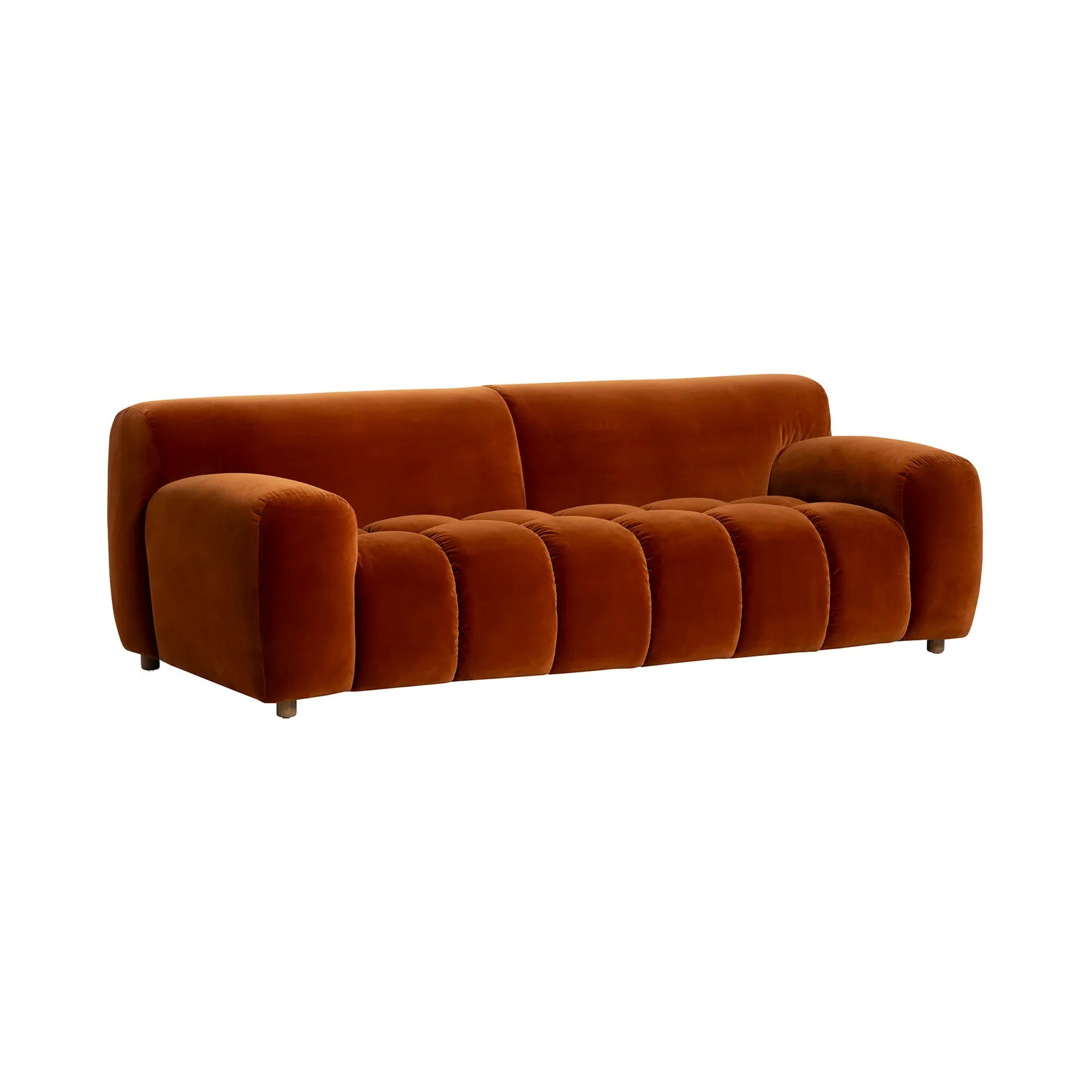 Lavinia 2.5 Seater Sofa, Orange Fabric | Barker & Stonehouse 3
