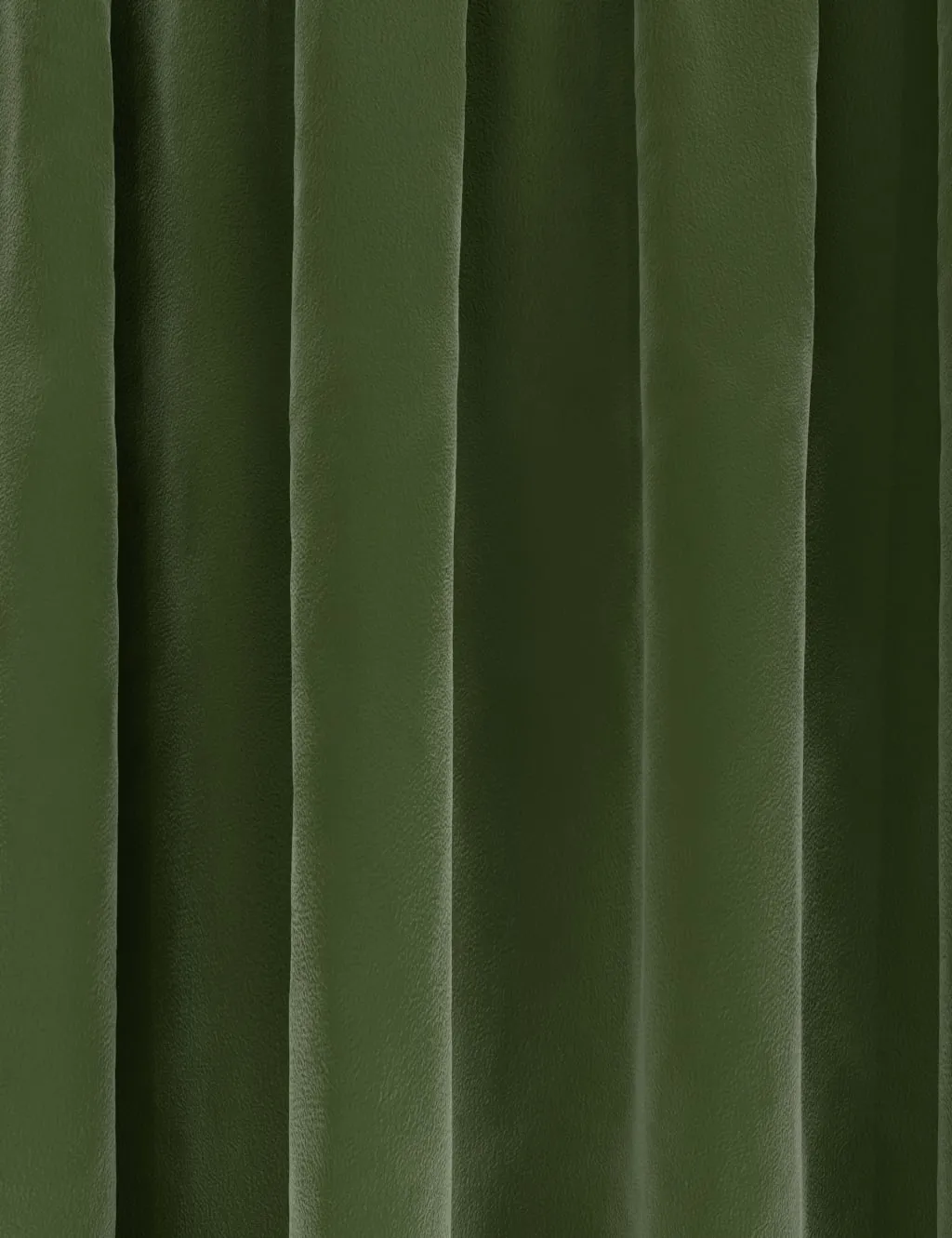 M&S Velvet Pencil Pleat Ultra Thermal Curtains Green