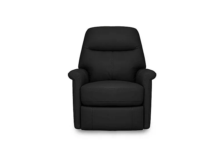 Compact Collection Lille Leather Chair - Classic Black