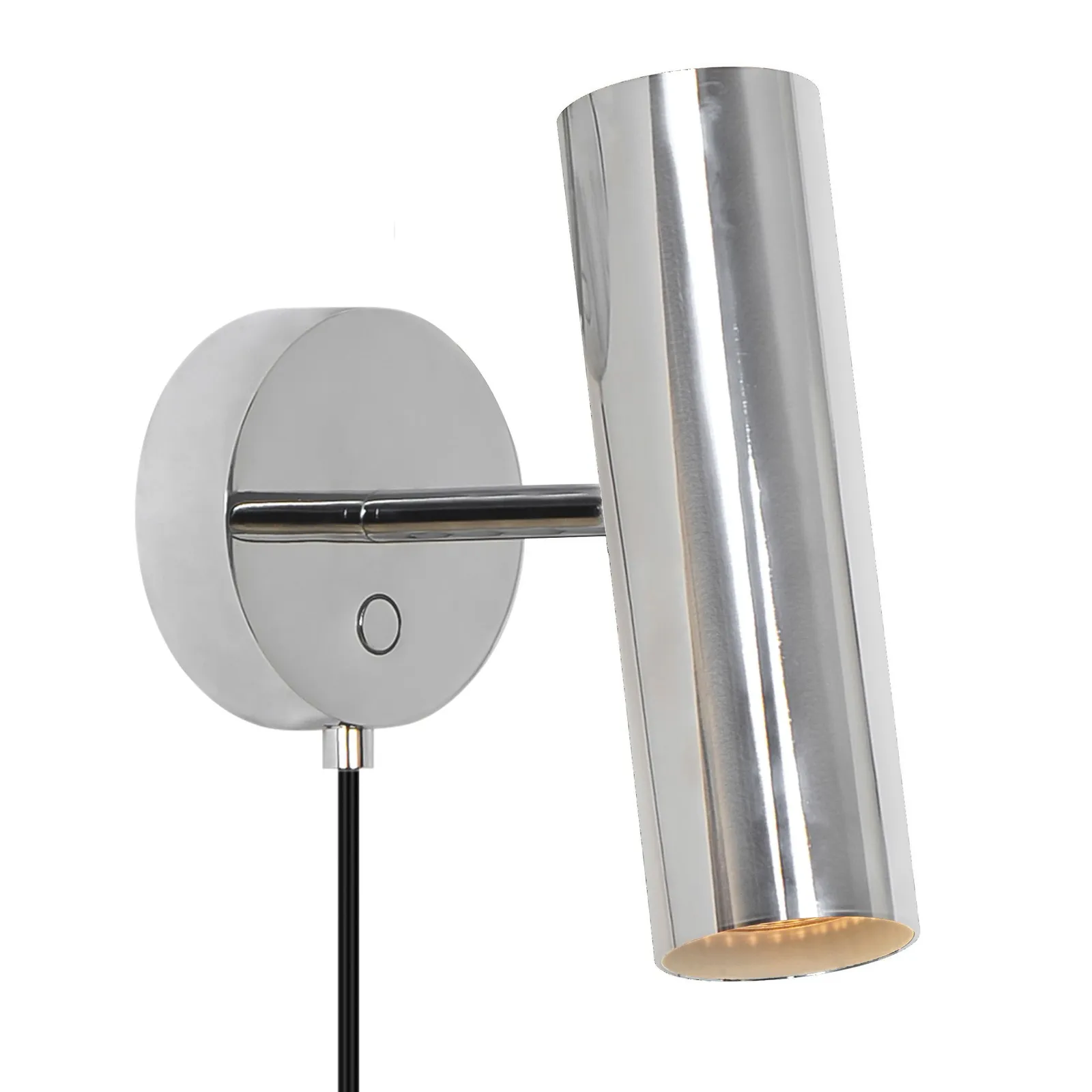 Nordlux Mib Wall Light Chrome Metal Bedroom GU10 Plug In/Mains in Silver 2