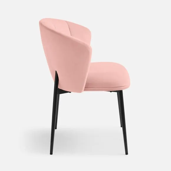 Kiley Dining Chair with Gold Legs, Velvet 6