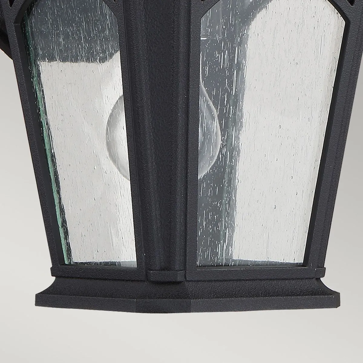 Netlighting Bedford 1 Light Small Wall Lantern Mystic Black Finish E27 4