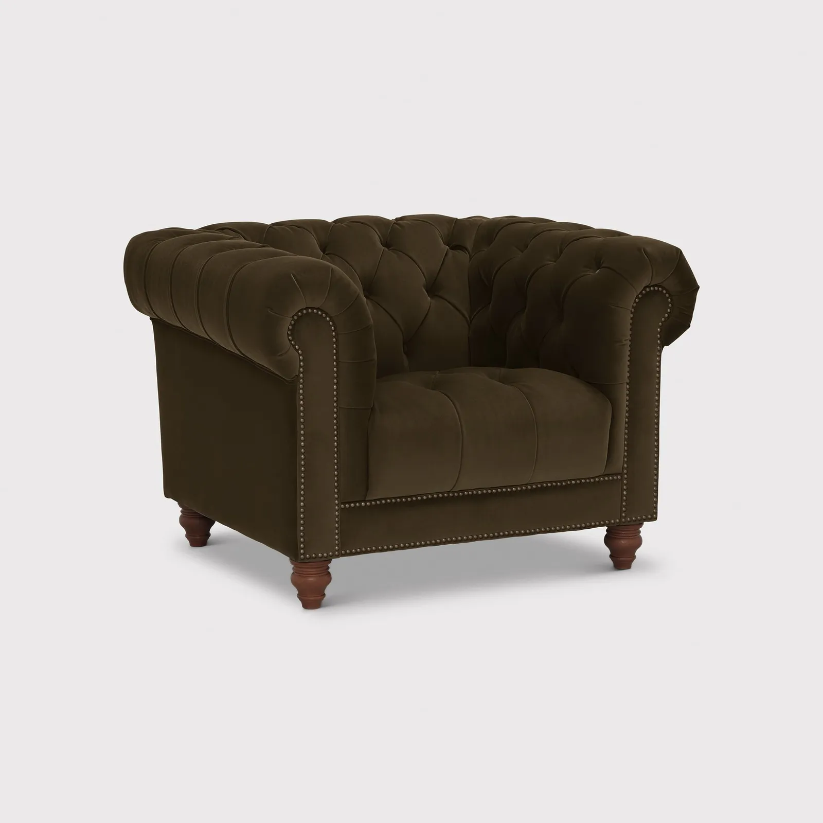 Ullswater Club Armchair, Green Velvet | Barker & Stonehouse