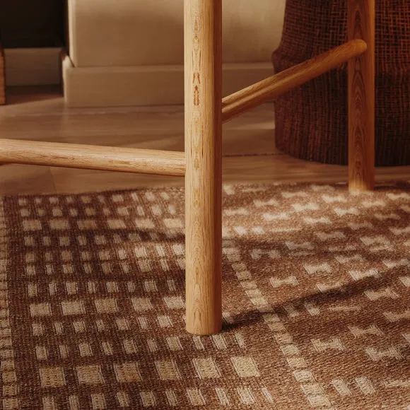 Explorer Wooden Frame Boucle Accent Chair 5