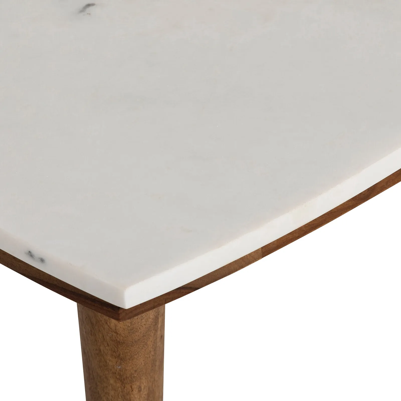 Vida Side Table Marble Top, Neutral Wood | Barker & Stonehouse 4