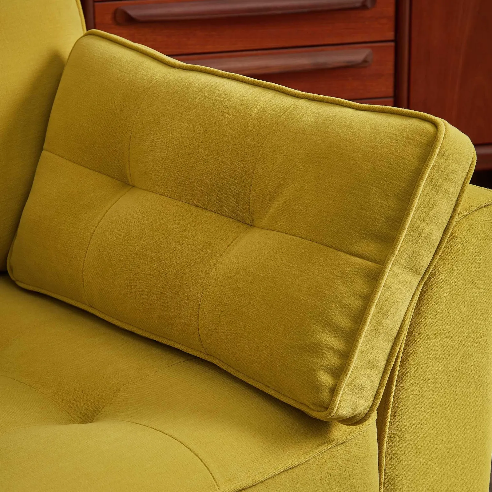 Orla Kiely Arklow Snuggler, Yellow Fabric | Barker & Stonehouse 5