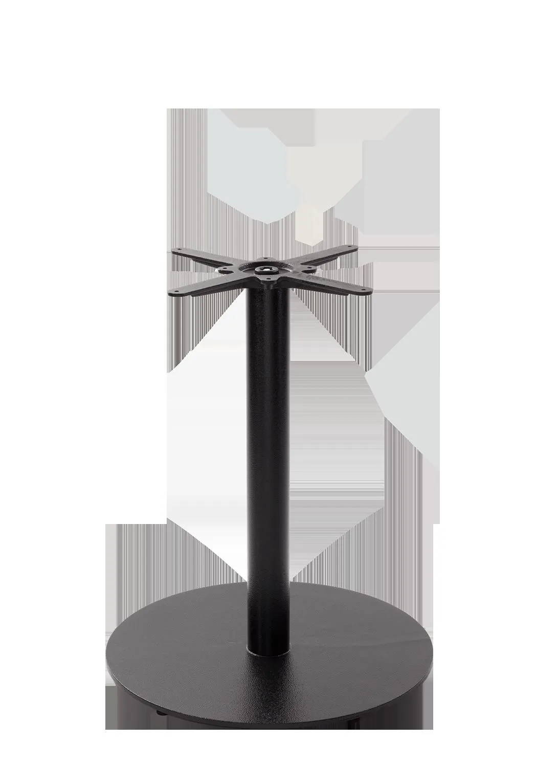 netfurniture Black Cast Iron Round Table Base - Large - Height - 730 mm