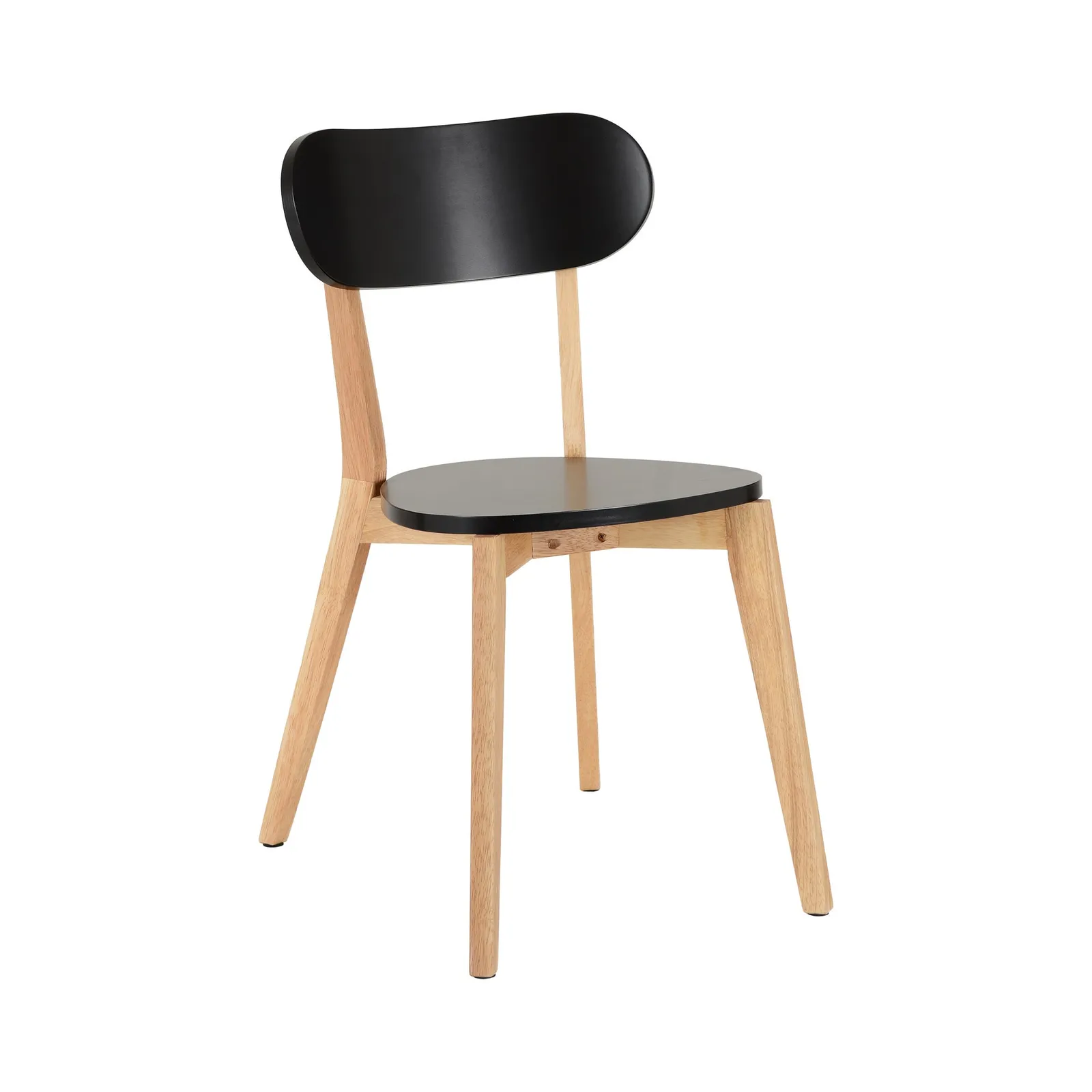 Julius Set of 2 Dining Chairs Black