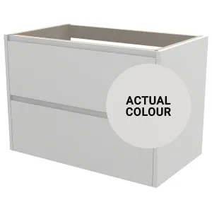 Duarti By Calypso Beaufort 800mm Full Depth 2 Drawer Wall Hung Vanity Unit - Grey Varnish