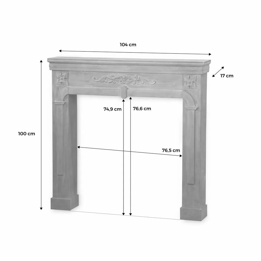 sweeek Decorative fireplace surround in Brown 6