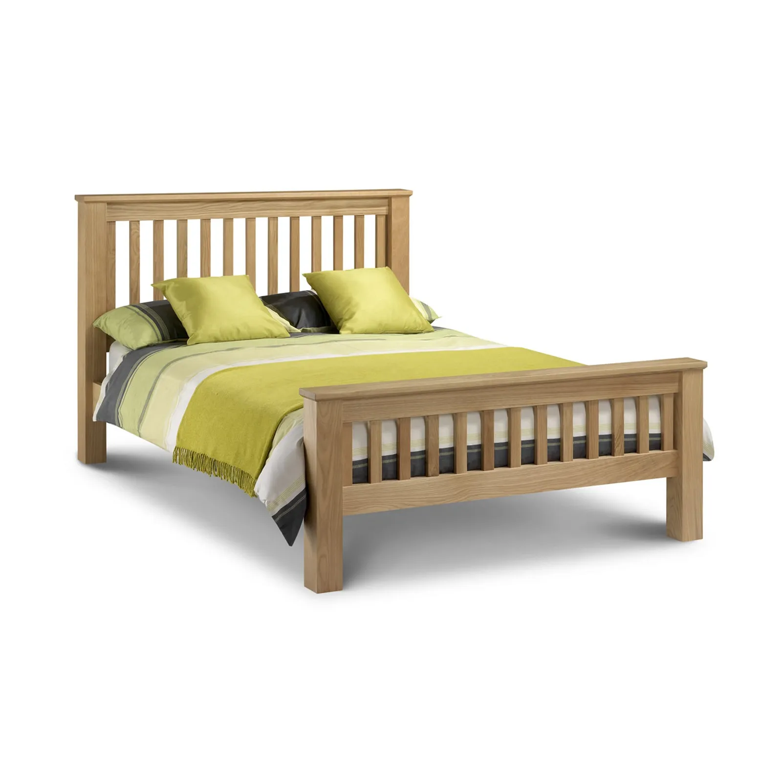 Amsterdam Oak Double Bed Frame Brown