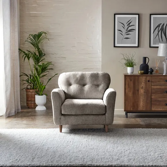 Sven Chunky Chenille Snuggle Chair 1